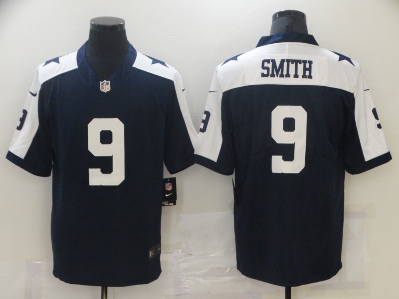 Men's Dallas Cowboys Emmitt Smith #9 Navy Jersey